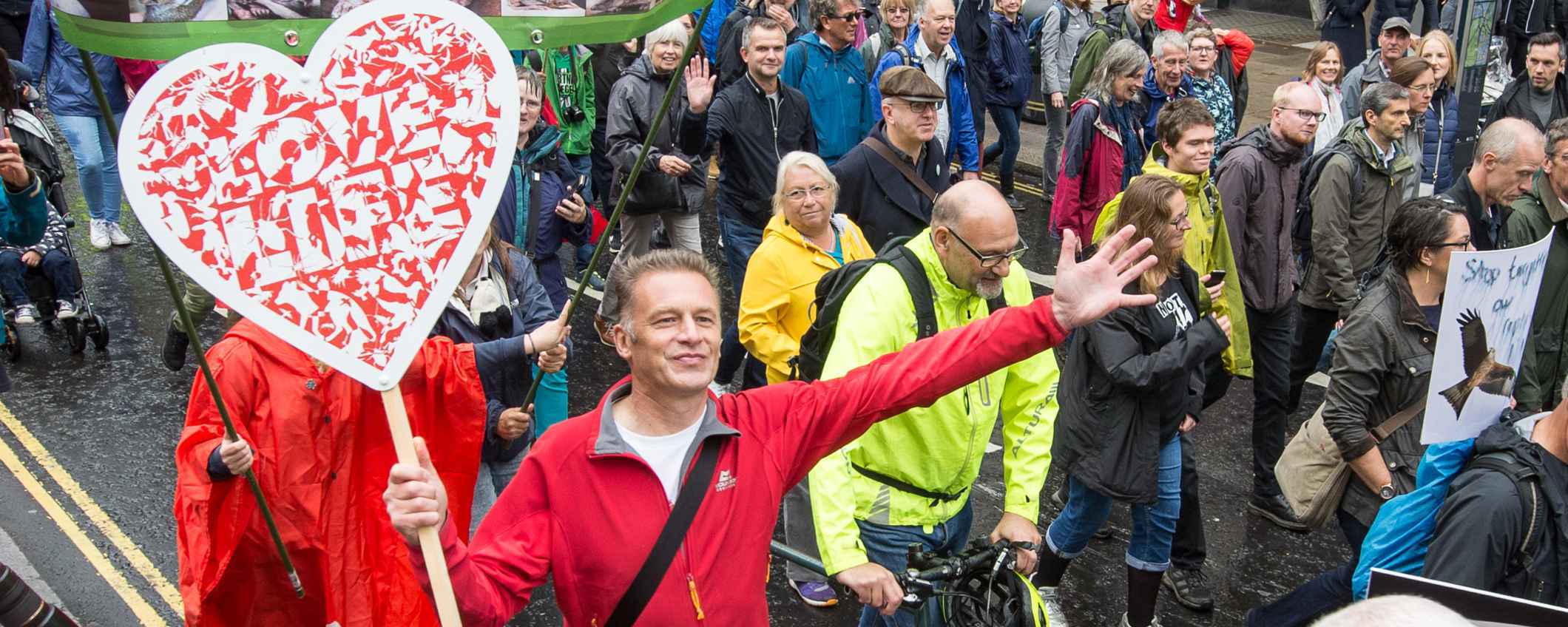 Chris Packham at the People's Walk for Wildlife in London 2018