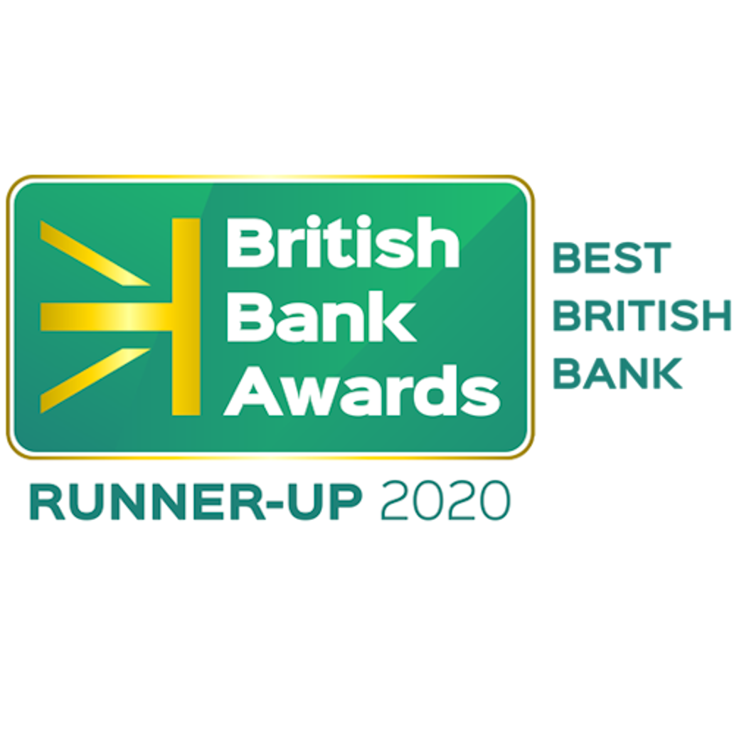 British Bank Awards Best British Bank Runner up 2020