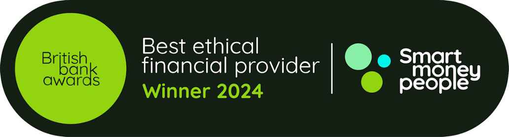British Bank Awards. Best Ethical Provider Winner 2024. Smart Money People.