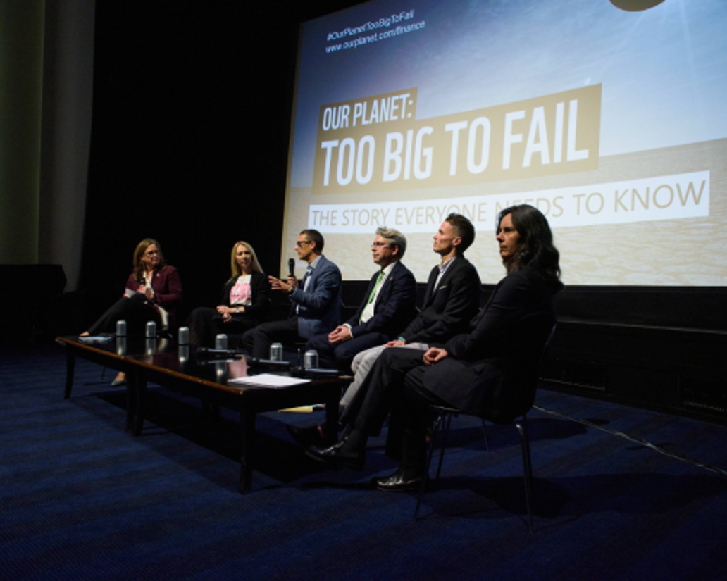 Triodos Bank CEO Bevis Watts speaking following a screening of 'Our Planet: Too Big To Fail' at COP26