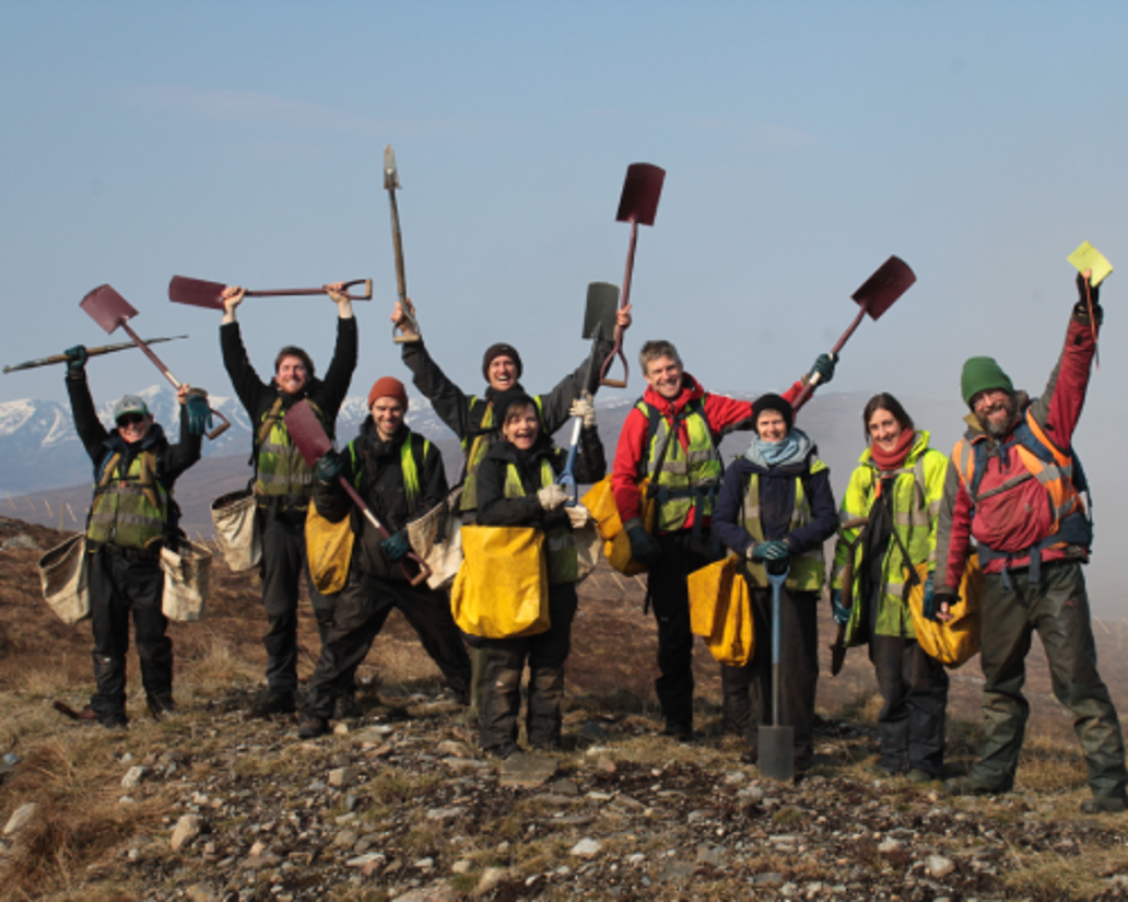 Trees for Life volunteers.Credit: Stephen Couling, Trees for Life