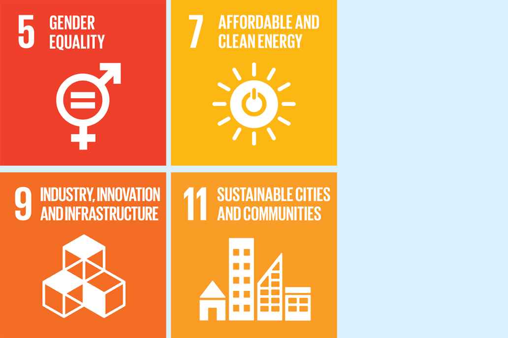 6. Clean water and sanitation 7. Afforable and clean energy 9. Industry, innovation and infostructure 11. Sustainable cities and communities